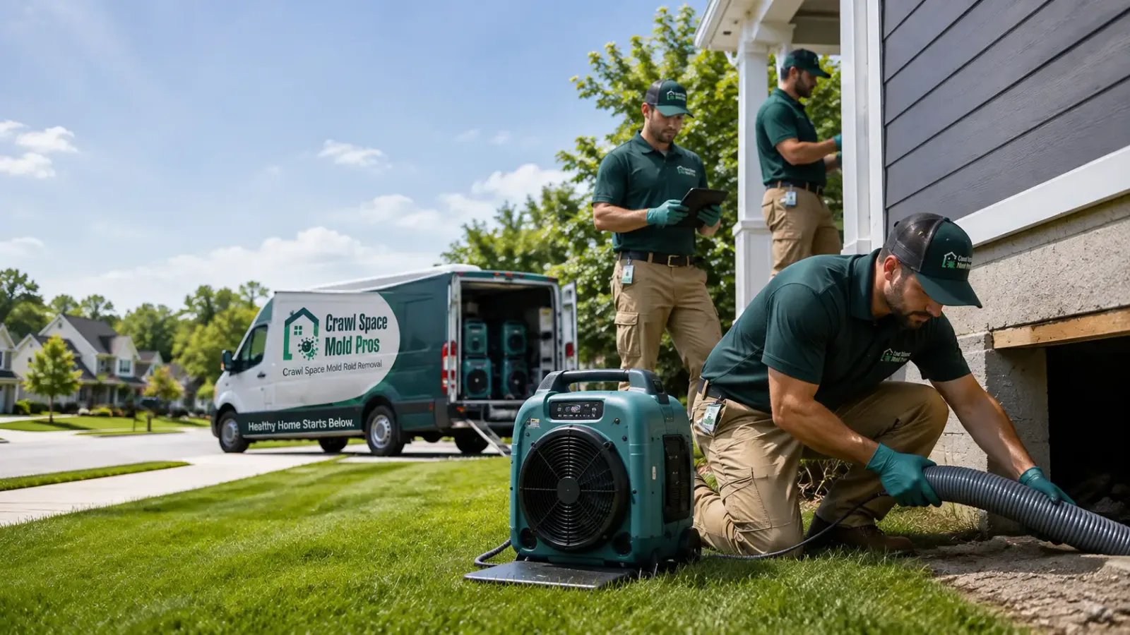Crawl Space Mold Removal in Bridgeport, CA